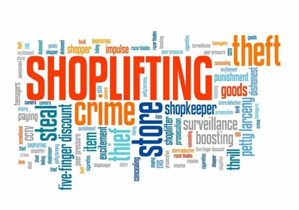 Shoplifting word chart