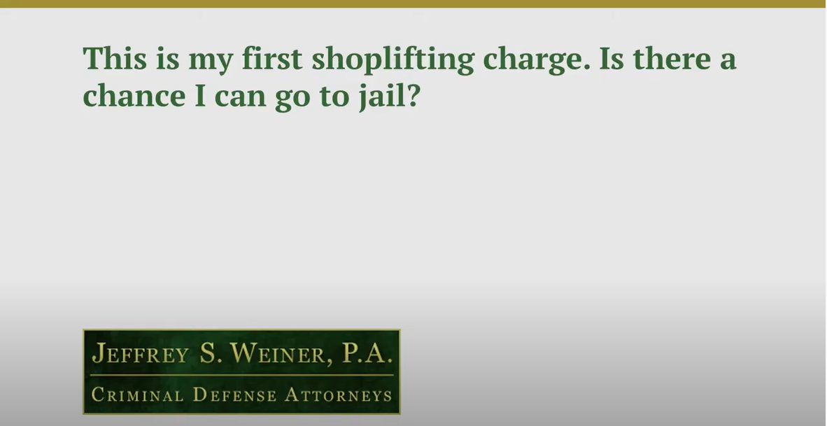 This Is My First Shoplifting Charge. Is There a Chance I Can Go to Jail?