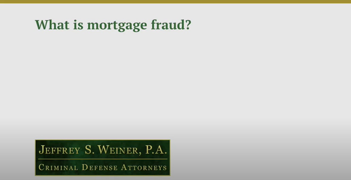 What is Mortgage Fraud?