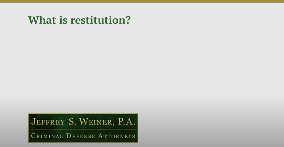 What Is Restitution?
